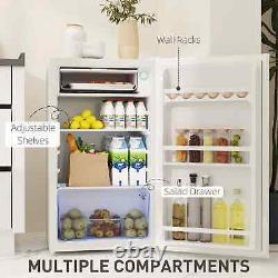 91L Freestanding Under-Counter Fridge with Lock White