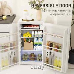91L Freestanding Under-Counter Fridge with Lock White