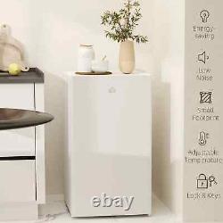 91L Freestanding Under-Counter Fridge with Lock White
