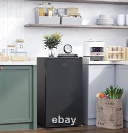 91L Under Counter Fridge Freezer Black Reversible Door 47.5cm Wide compact new 91L Under Counter Fridge Freezer Black Reversible Door 47.5cm Wide compact new
