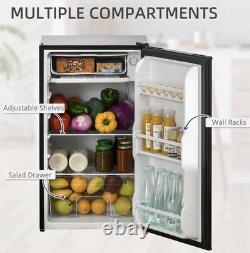 91L Under Counter Fridge Freezer Black Reversible Door 47.5cm Wide compact new 91L Under Counter Fridge Freezer Black Reversible Door 47.5cm Wide compact new