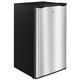 91l Under Counter Fridge Freezer Small Refrigerator Chiller Reversible Door Silv