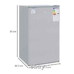 91 Litre Freestanding Under Counter Fridge Freezer with Chiller Box, Reversible