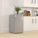 91 Litre Freestanding Under Counter Fridge, Reversible Door, 47.5cm Wide, Grey