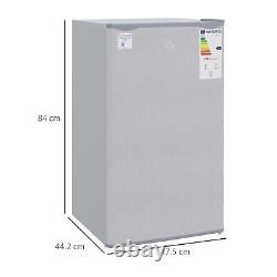 91 Litre Freestanding Under Counter Fridge, Reversible Door, 47.5cm Wide, Grey