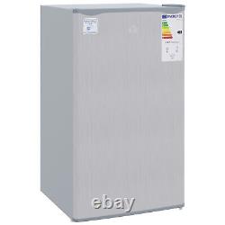91 Litre Freestanding Under Counter Fridge, Reversible Door, 47.5cm Wide, Grey