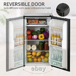 91 Litre Freestanding Under Counter Fridge with Chiller Box, 47.5cm Wide Black