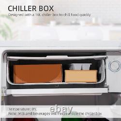 91 Litre Freestanding Under Counter Fridge with Chiller Box, 47.5cm Wide White