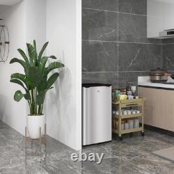 91 Litre Freestanding under Counter Fridge Freezer, Small Fridge with Chiller Bo