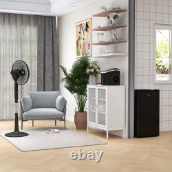 91l Freestanding Under Counter Fridge With Chiller Box, Reversible Door, Black