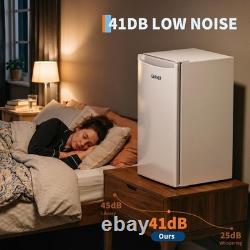 92L Mini Counter Top Fridge Portable Upright Single Door Fridge for Bedroom