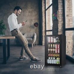 93L Under Counter Fridge, Adjustable Temperature (2-15°C), LED Lighting Cooler