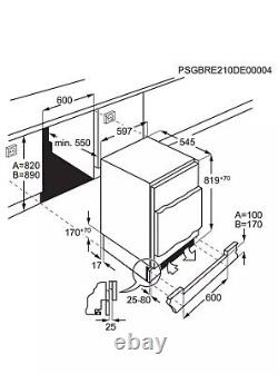 AEG 5000 SFB682F1AF Integrated Under Counter Fridge New Rrp £549