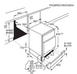 AEG NSK6I82EF 6000 Series Built Under Integrated Fridge NEW (UNUSED)