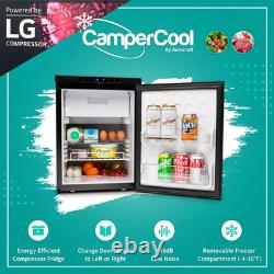 Alpicool 50 litre 12v LG Compressor Fridge/Freezer for Campervan Black