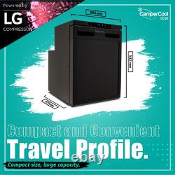 Alpicool 50 litre 12v LG Compressor Fridge/Freezer for Campervan Black