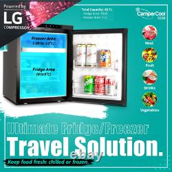 Alpicool 50 litre 12v LG Compressor Fridge/Freezer for Campervan Black