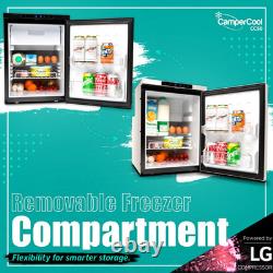 Alpicool 50 litre 12v LG Compressor Fridge/Freezer for Campervan Black