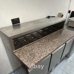 Atosa 3 Door Stainless Undercounter Refrigerated Prep Table / Pizza Counter