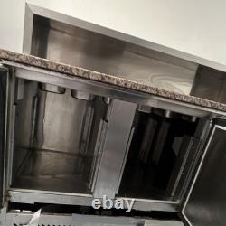 Atosa 3 Door Stainless Undercounter Refrigerated Prep Table / Pizza Counter