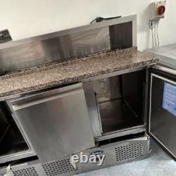 Atosa 3 Door Stainless Undercounter Refrigerated Prep Table / Pizza Counter