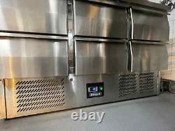 BLIZZARD Six Drawer under Counter Fridge 6 x 1/1 GN Stainless steel 386Ltr 140kg
