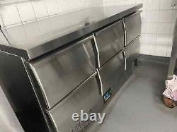 BLIZZARD Six Drawer under Counter Fridge 6 x 1/1 GN Stainless steel 386Ltr 140kg