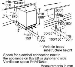BOSCH KUL15AFF0G Built In Undercounter Frost Free Fridge with Ice Box, RRP £499