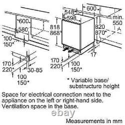 BOSCH Series 6 KUL15AFF0G Integrated Under Counter Fridge with Ice Box #650911