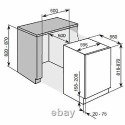 BRAND NEW Teknix BITKUR1 Built-Under Integrated Larder Fridge/4 Freezer Box, A+