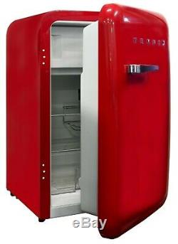 BRAND NEW Teknix T130RDR Retro Style Under Counter Fridge/Ice Box (55cm x 84cm)