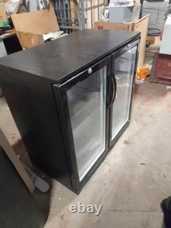 Back Bar 2 Hinged Door Bar Cooler Undercounter Pub Drink Bottle Fridge Gbc2