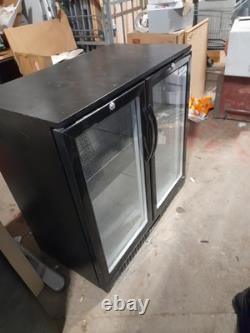 Back Bar 2 Hinged Door Bar Cooler Undercounter Pub Drink Bottle Fridge Gbc2