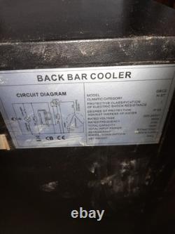 Back Bar 2 Hinged Door Bar Cooler Undercounter Pub Drink Bottle Fridge Gbc2