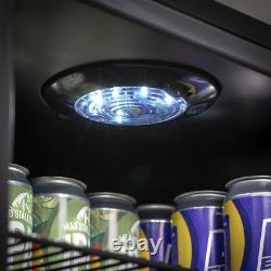 Baridi 115L Under Counter Beer Drinks & Wine Fridge Lock LED Light DH223