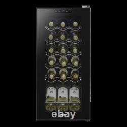 Baridi 18 Bottle Wine Cooler, Fridge, Touch Screen, LED, Low Energy A, Black