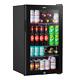 Baridi Dh13 85l Drinks Beer Wine Cooler Fridge Under Counter Led Light Black B