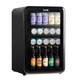 Beer Drinks Bar Fridge 80l, Under Counter, Led Light, Black, Baridi Dh222 B