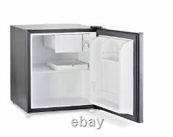 Black Undercounter Larder Fridge, Freestanding, 44.4cm Wide 45L Capacity