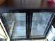 Black Double Door Glass Fronter Under Counter Drinks Fridge 90x90x50