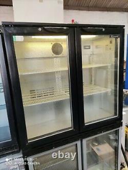 Blizard under counter commercial double door glass fridge bottle cooler