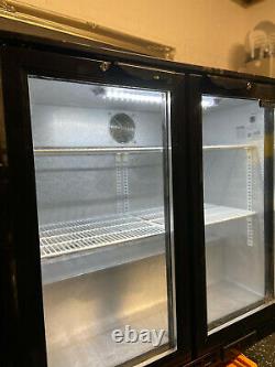 Blizzard BAR2 Under Counter Bottle Cooler Hinged 2 Door, Used