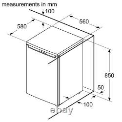 Bosch Series 2 120 Litre Under Counter Fridge White KTL15NWEAG Bosch Series 2 120 Litre Under Counter Fridge White KTL15NWEAG