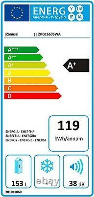 Brand New 55cm Zanussi Zrg16605wa 155l Undercounter Larder Fridge A+ In White