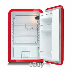 Brand New Hfr100 Husky Red Undercounter Retro Mini Fridge Kitchen Business £499