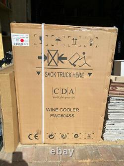 Brand new CDA Free Standing/Under Counter Wine Cooler/Fridge Stainless Steel