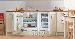 Bush BUCL6082 133L A+ Integrated Under Counter Larder Fridge White