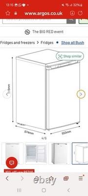 Bush MEE5585UCL Under Counter Larder Fridge White Brand New