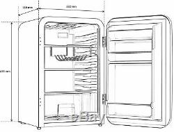 Bush MUCLAR55BLK Under Counter Larder Fridge Black