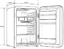 Bush Retro MUCLARWHT Under Counter Larder Fridge 115L White